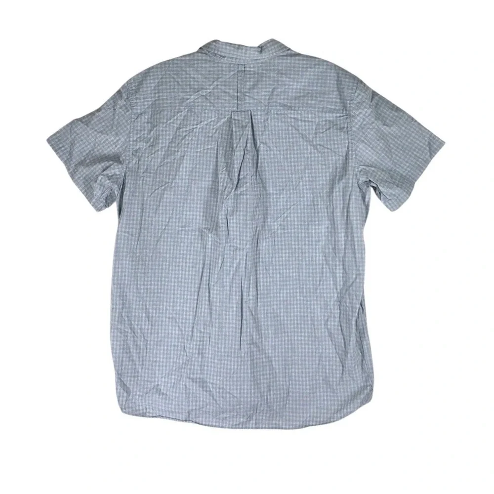 North Face Button Up Shirt Mens XL Blue Yellow Gingham Short Sleeves Bundle 2